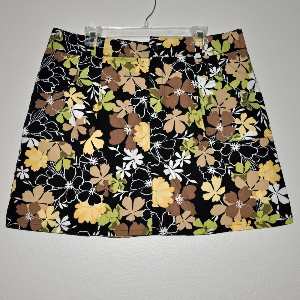 White Stag stretch cotton print skort 16
